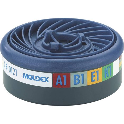 Moldex 940001 EasyLock Gas Filtro per gas Filtro-livello protezione: A1B1E1K1 10 pz.