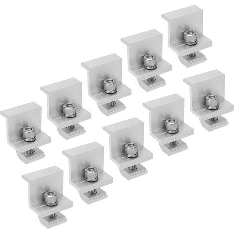 Supports de montage pour panneaux solaires, Z en aluminium léger (1/5)