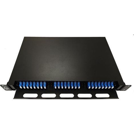 Glasfaser-Patchpanel ODF 1U LC 48xOS2 (1/4)
