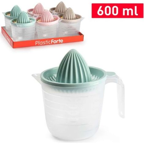 Spremiagrumi Manuale in Plastica con Caraffa Vari Colori