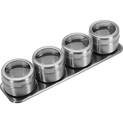 Gewürzdosen-Set ED 27,5cm 4 Gewürzdosen auf Board (1/4)