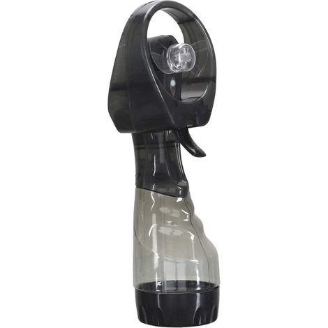 Ventilateur Brumisateur 25 cl / Dimensions : 9 x 8 x 27 cm (Noir) (1/4)