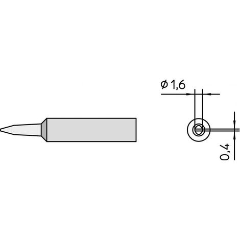 Weller WXP 65 Punta de soldador estándar 1,6 mm