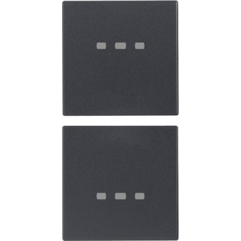 VIMAR - 20751 Due mezzi tasti 1M neutro pers. grigio