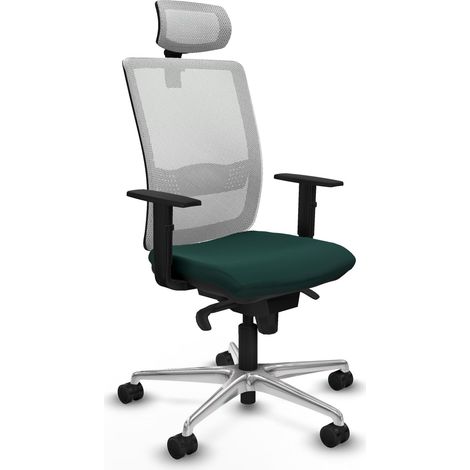 Chaise de bureau piqueras y crespo Haches blanc cuir synthétique (1/2)