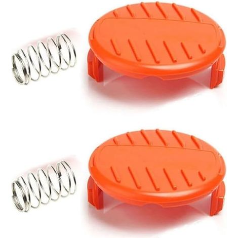 Couvercle de bobine de débroussailleuse (2 ressorts + 2 capuchons de bobine) pour Black & Decker Reflex GLC3630L20-GB NST1810 ST4525 (1/5)