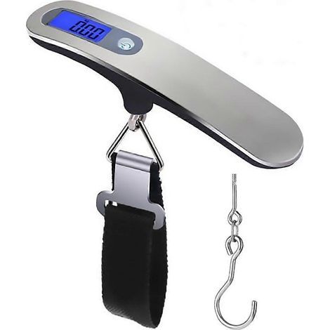 Luggage Scale, 50kg/110lb Portable Mini Suitcase Scale Household Digital Display Scale Applied Aircraft Luggage Outdoor Scale Weighing Balance
