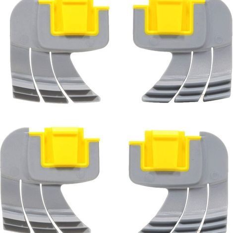 pair Lot de 4 brosses de récurage cycloniques centrifuges R0714400 pour nettoyeur de piscine Zodiac mx8 mx6 Elite (1/4)