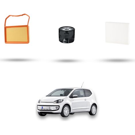 Kit tagliando 3 filtri compatibile con Vw UP (121) 1.0 55kw dal 2011 (1/5)