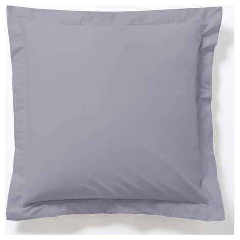 Taie d'oreiller Gris - 65x65cm - 100% Coton (1/3)
