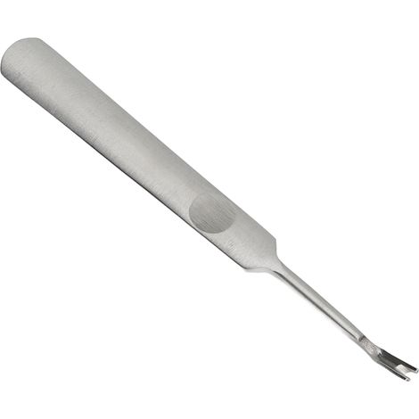 Petit outil de rainurage du cuir en acier inoxydable, outil de bricolage pour le gaufrage, la découpe et le biseautage du cuir en forme de V (95 points). (1/5)