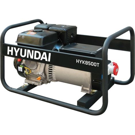 HYUNDAI groupe électrogène HYK8500T essence monophasé 6,5 kVA et triphasé 9,5 kVA (1/2)
