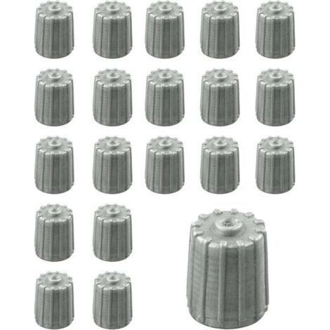 Flaconi 20PCS Bouchon Valve Pneu de Voiture, Bouchon Valve Pneu, Bouchon de Valve GM, Couvercle de Soupape, Cache-Poussière de Pneu de Voiture, Convient Aux Voitures,Camions,Vélos,SUV (1/4)