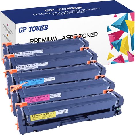 5 cartouches de toner pour imprimante HP GP-H404X/CF544X CMJN (1/5)