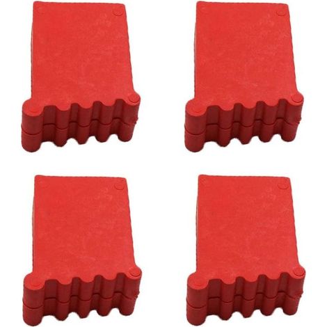 Lot de 4 pieds d'échelle, escabeau de 25 x 50 cm, pieds en caoutchouc antidérapants, pour échelles télescopiques, pieds de rechange (1/5)