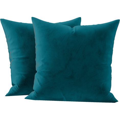 Juego de una sola pieza de fundas cuadradas de terciopelo ultrasuave con cremallera, lujosas fundas decorativas para cojines, adecuadas para sofás, bancos y dormitorios, 18 x 18 pulgadas.