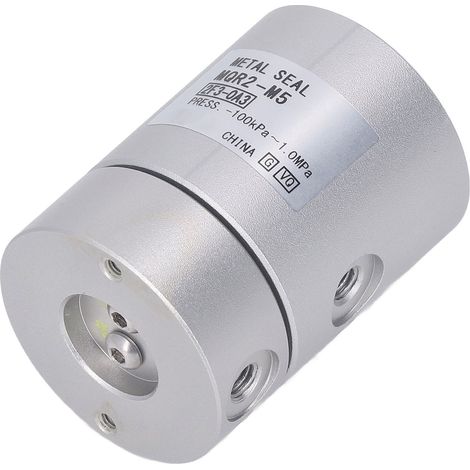 Hochgeschwindigkeits-360°-Mehrwege-Drehverschraubung MQR2 M5 aus Aluminiumlegierung für Druckluft, kompakter Drehverbinder für industrielle Anwendungen, leckagefrei und langlebig (1/5)