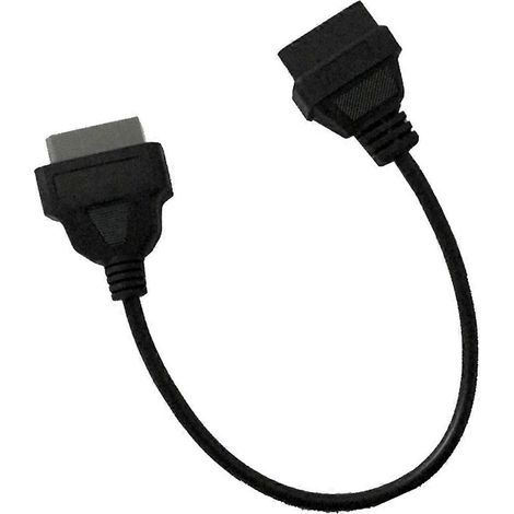 Connecteur pour scanner de diagnostic automobile 14 broches vers 16 broches OBD1 OBD2, câble noir (1/5)