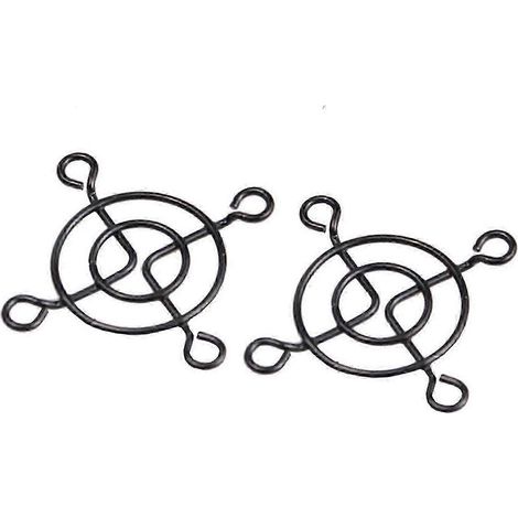 Lot de 20 grilles de protection pour ventilateur en acier noir de 40 mm (4 cm) avec protection des doigts (2025) (1/5)