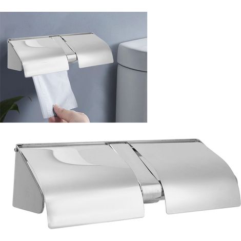 Toilettenpapierhalter/Papierhalter für Restaurants aus Edelstahl 304, ideal für Hotelprojekte, mit Schloss, Deckel, Diebstahlsicherung und wasserdicht. (1/5)