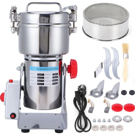 Broyeur électrique Grains épices café aliments secs moulin rectifieuse fournitures ménagères prise ue 220V (1/5)