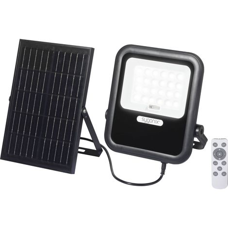 SYGONIX SY-6313012 PROJECTEUR MURAL SOLAIRE 10 W BLANC CHAUD NOIR (1/5)