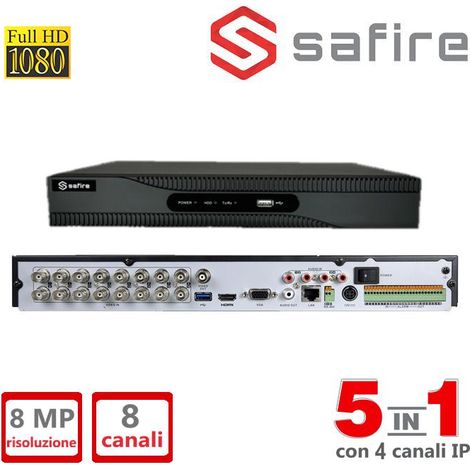 SF-HTVR8208AP-HEVC DVR 5IN1 8CH HDTVI/HDCVI/AHD/CVBS /