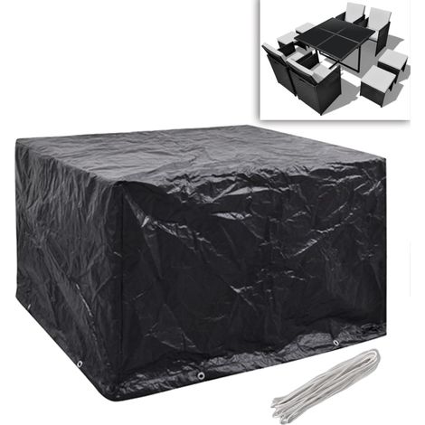 Maison Exclusive - Coperture Arredi Giardino 2pz Polyrattan 8 Occhielli 113x113cm