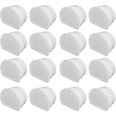 PetSafe - Filtre au Charbon de Rechange pour Fontaine à Eau pour Animaux Drinkwell en Céramique Avalon et Pagoda, 7,5 – 3,7 – 1,8 litres, Bord de ruisseau/de mer, matériel Naturel et sûr, Pack de 16 (1/5)