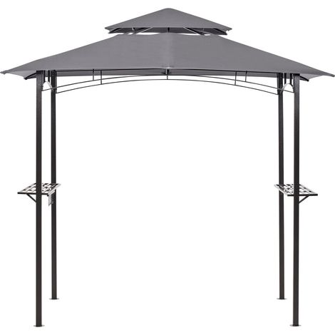 Gazebo NARO Metal 240 cm 148 cm Grey