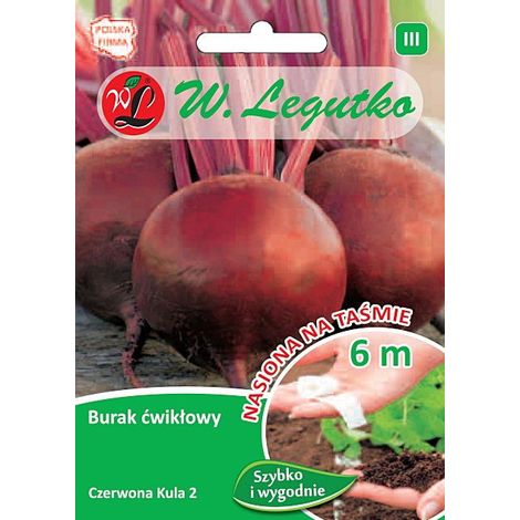 Barbabietola ROSSA 2 semi su nastro da 6 m Legutko