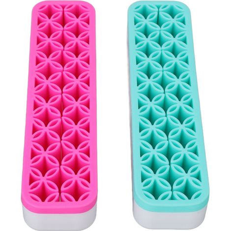 Porte-pinceaux de maquillage, boîte de rangement pour stylos de maquillage, séchoir à pinceaux en silicone, support de rangement pour outils de maquillage (1/5)