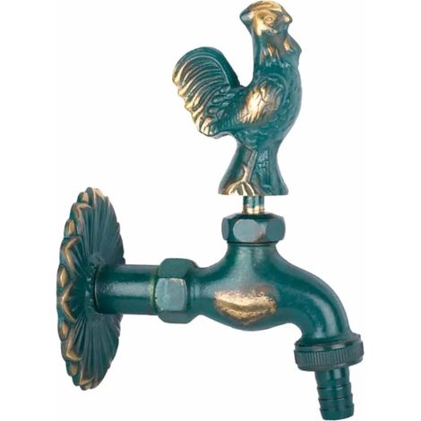 Robinet de jardin extérieur, style ancien patiné, 1/2 pouce (1/3)