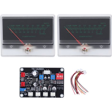 Plaque d'amplificateur audio VU-mètre haute précision avec rétroéclairage pour montage DIY (1/5)