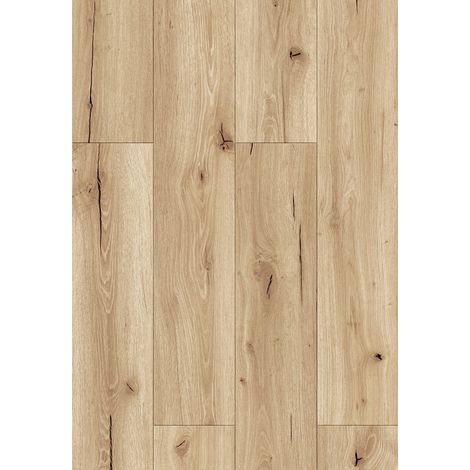 Mexen Buffalo échantillon de panneaux vinyles 1240 x 182 mm SPC 6,5 mm, sous-couche IXPE 1,5 mm, 4 V-Fugue, Chêne - F1007-S (1/3)