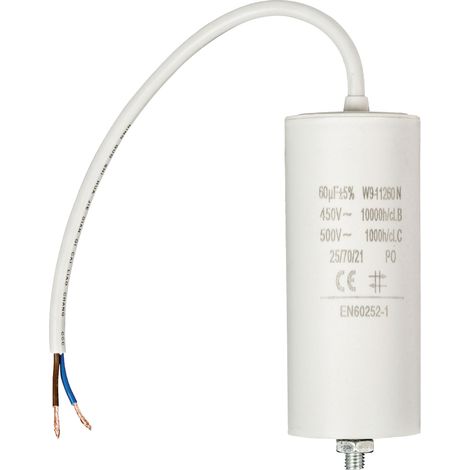 Nedis Fixapart W9-11260N Condensateur Blanc 60uF 450V