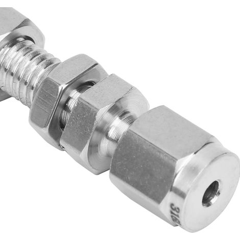 Doppelklemmverbinder aus Edelstahl 316 für die Durchgangslochmontage, die durch eine Ф1/8 Wandplatte geführt werden (1/5)