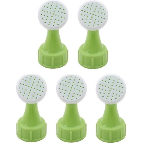 Mini-Gießkanne, 5 Stück, Flaschenaufsatz-Gießdüsen, Plastikflaschenverschlüsse, Gießkannen, für die Bewässerung von Zimmerpflanzen im Gewächshaus (Grün 2) (1/5)