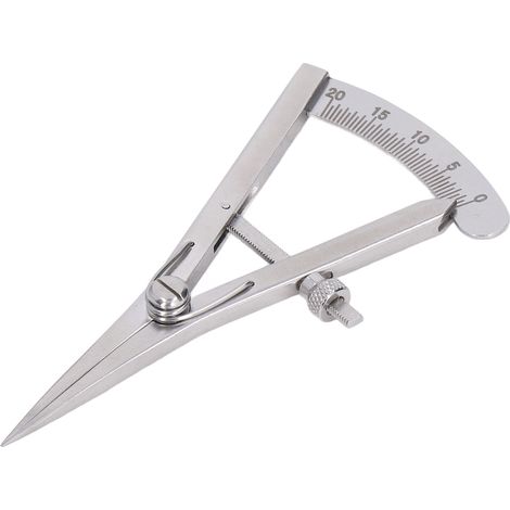 Jauge de réglage en acier inox pour marquage précis sur cuir, outil de sellerie. (1/5)