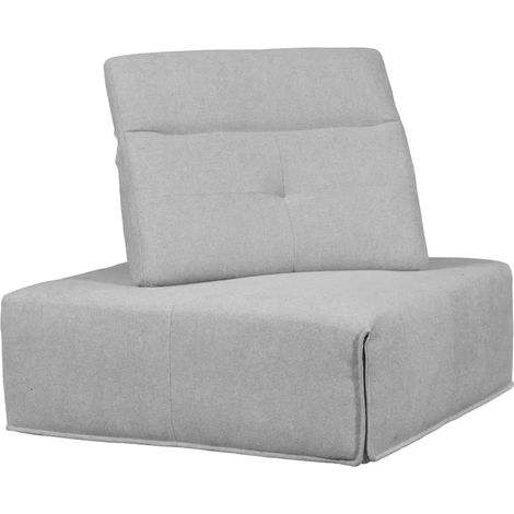 Angle modulable tissu gris clair dossier appui-tête réglables - LIVING (1/5)