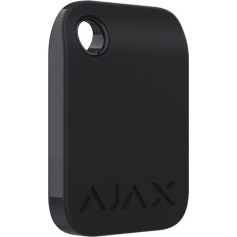 AJAX 38226 ASP Tag Kontaktloser Schlüsselanhänger, Farbe Schwarz, DESFire, 10er-Set