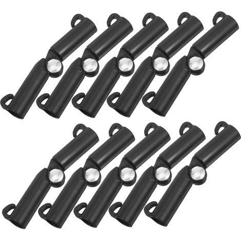 CCYKXA  10 Pieces Tomato Gardening Accessories Outdoor Supports Cucumber Stakes Film Clip Shaped Loop Plant Clip Plant Trellis Clips Stem Clips Black 11mm (1/5)