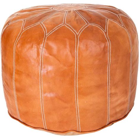 Puff de piel naranja 48x48x35