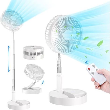 Ventilator – A1A9 – Faltbar 2-in-1 – 4 Geschwindigkeitsstufen – Fernbedienung – 7200 mAh (1/5)