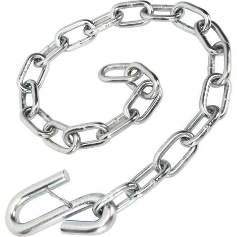 Attache de sécurité remorque robuste 3500lbs chaînes de sécurité avec double mousqueton S crochets câbles de remorquage pour remorque camping-car (1/5)