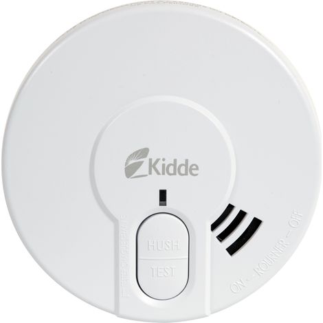 Kidde – Lot de 2 détecteurs de fumée 5Y29 pile L – Alimentation pile 9V – Alarme 85 dB – Installation facile avec support