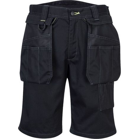 Bermuda Pw3 Work Couleur : Noir Taille 44 - Portwest (1/2)