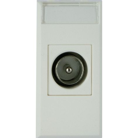 Presa TV/SAT Maschio IEC diretta fino a 2400MHz S44 Bianco Ave Whitek 446096IM