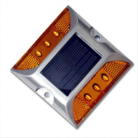 Lampes de signalisation solaires LED étanches pour allées, routes et autoroutes, à piquer (1/5)