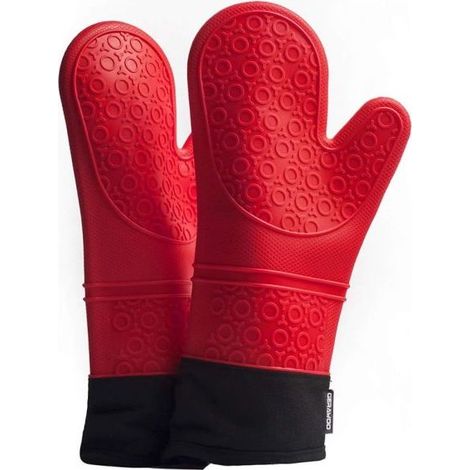 Gants de cuisine professionnels, maniques en silicone, 1 paire de protection thermique (1/5)